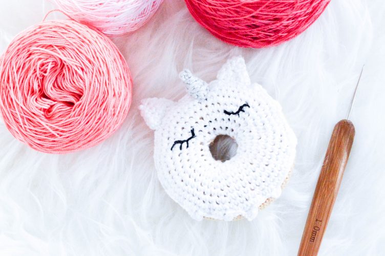 Einhorn Donuts - Mein gehäkeltes Herz