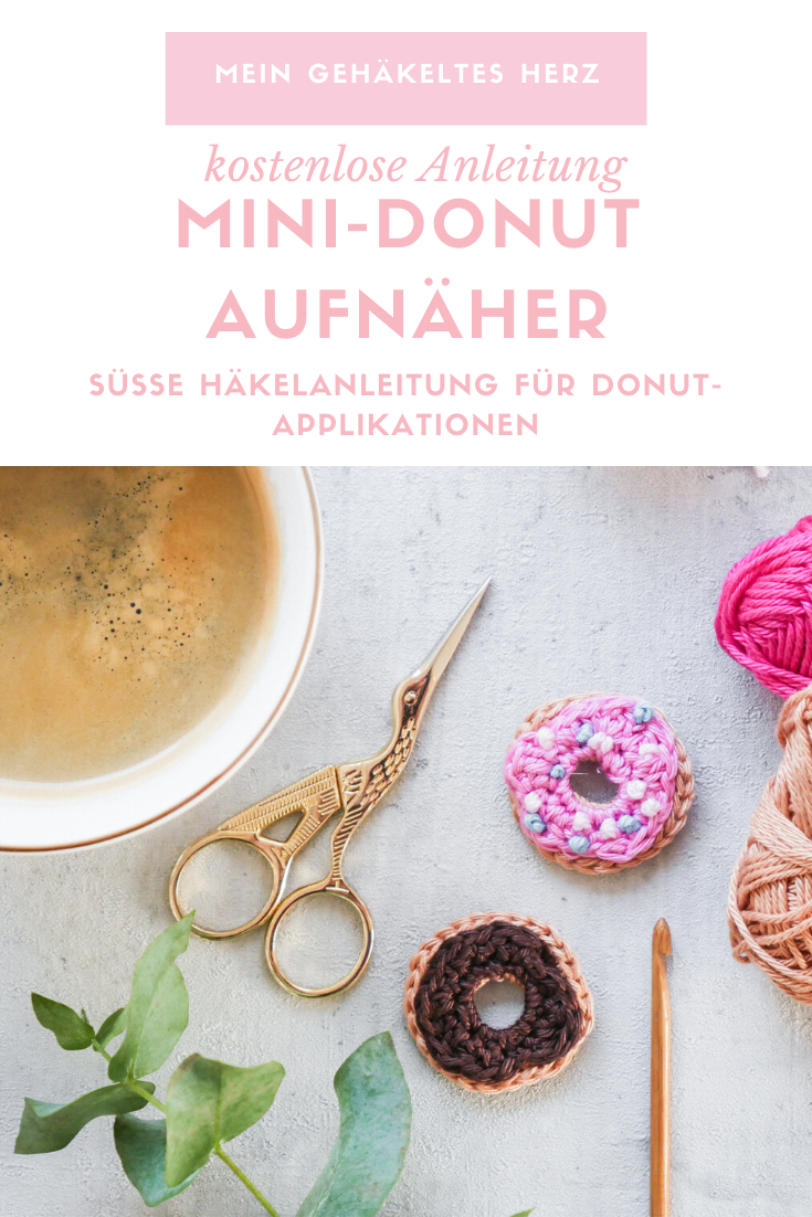 Donut Applikation häkeln-kostenfreie Anleitung